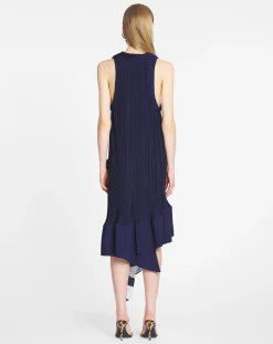 Pleated midi dress Women Dresses