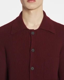Hot Polo-neck ribbed cardigan Knitwear & Sweatshirts