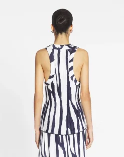 Best Printed pleated tank top Women Tops