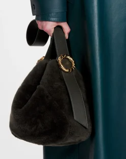 Shearling mélodie hobo bag Women Tote Bags & Top Handle Bags
