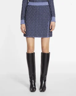 Clearance Short skirt in lurex jacquard Women Skirts & Shorts