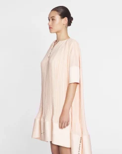 Outlet Short-sleeved pleated dress Women Dresses