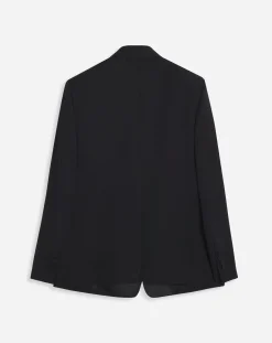 Hot Single-breasted flap pockets jacket with satin lapels Coats & Jackets