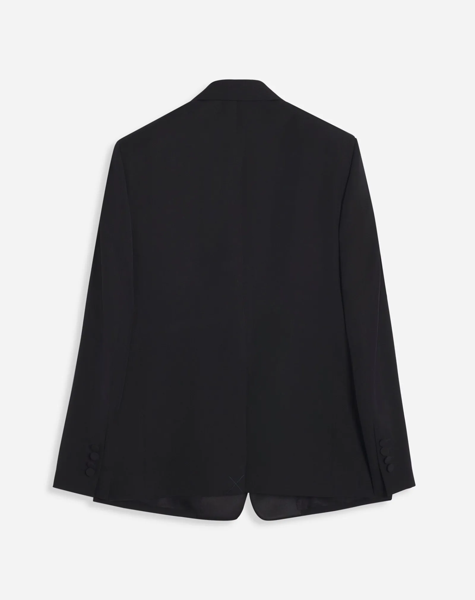 Hot Single-breasted flap pockets jacket with satin lapels Coats & Jackets