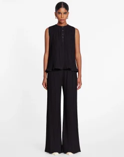 Outlet Sleeveless pleated top Women Tops