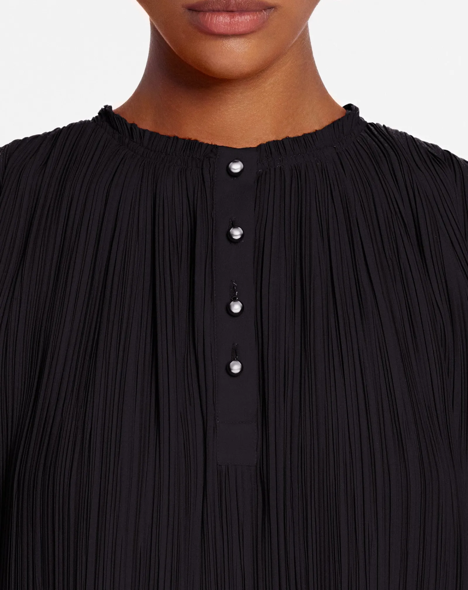 Outlet Sleeveless pleated top Women Tops