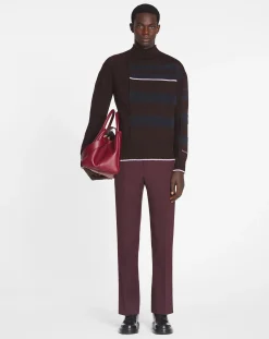 Outlet Striped mock turtleneck sweater Knitwear & Sweatshirts