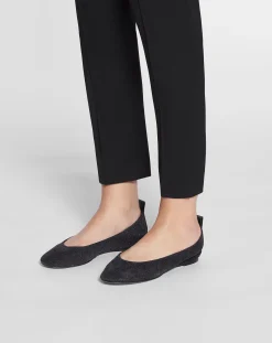 Discount The glittery suede ballerina flat Women Ballerinas