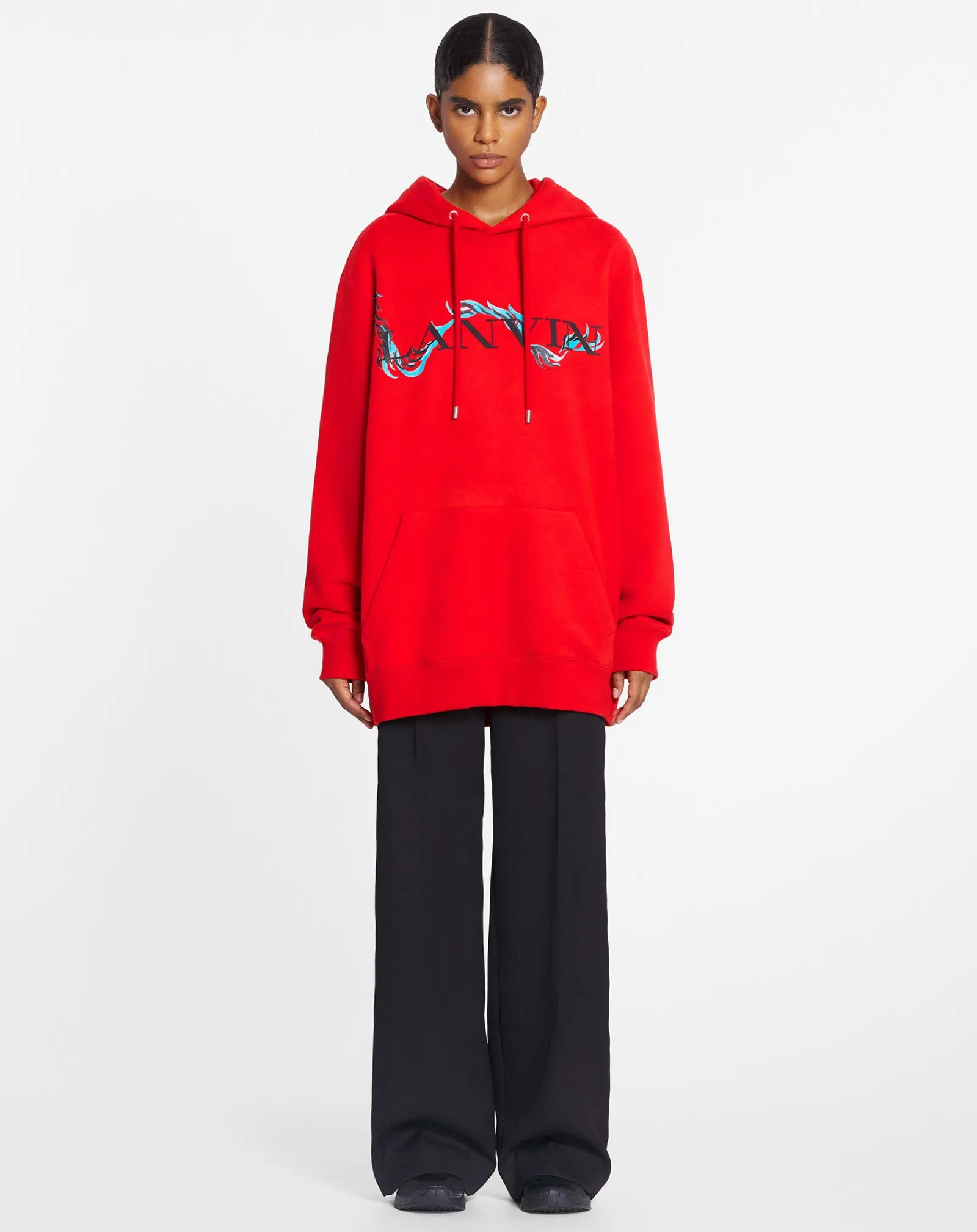 Sale Unisex dragon print loose-fitting hoodie Women T-shirts & Sweatshirts