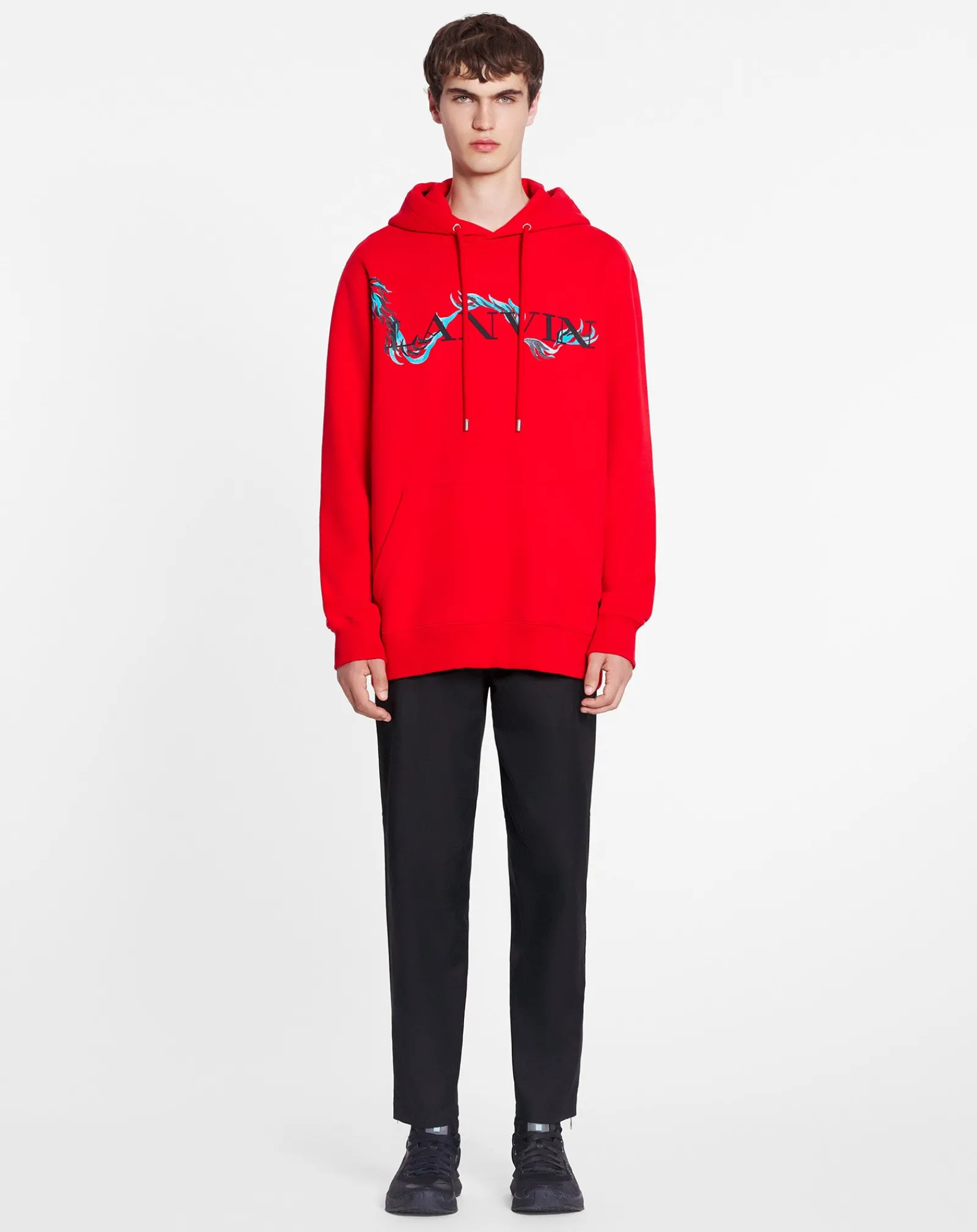 Sale Unisex dragon print loose-fitting hoodie Women T-shirts & Sweatshirts