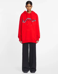 Clearance Unisex dragon print loose-fitting hoodie Knitwear & Sweatshirts
