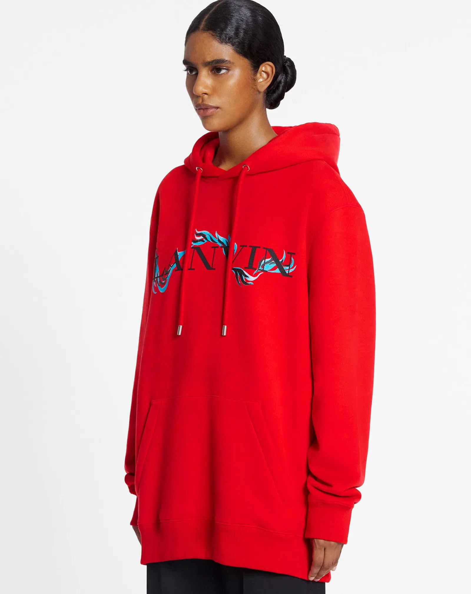 Clearance Unisex dragon print loose-fitting hoodie Knitwear & Sweatshirts