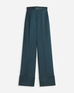 Wide-leg pants with cuffs Women Pants