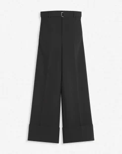 Outlet Wide-leg pants with cuffs Pants & Shorts