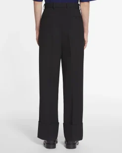 Outlet Wide-leg pants with cuffs Pants & Shorts